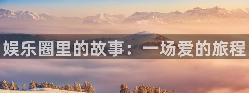 申搏sunbet官网手机版：娱乐圈里的故事：一场爱的旅程